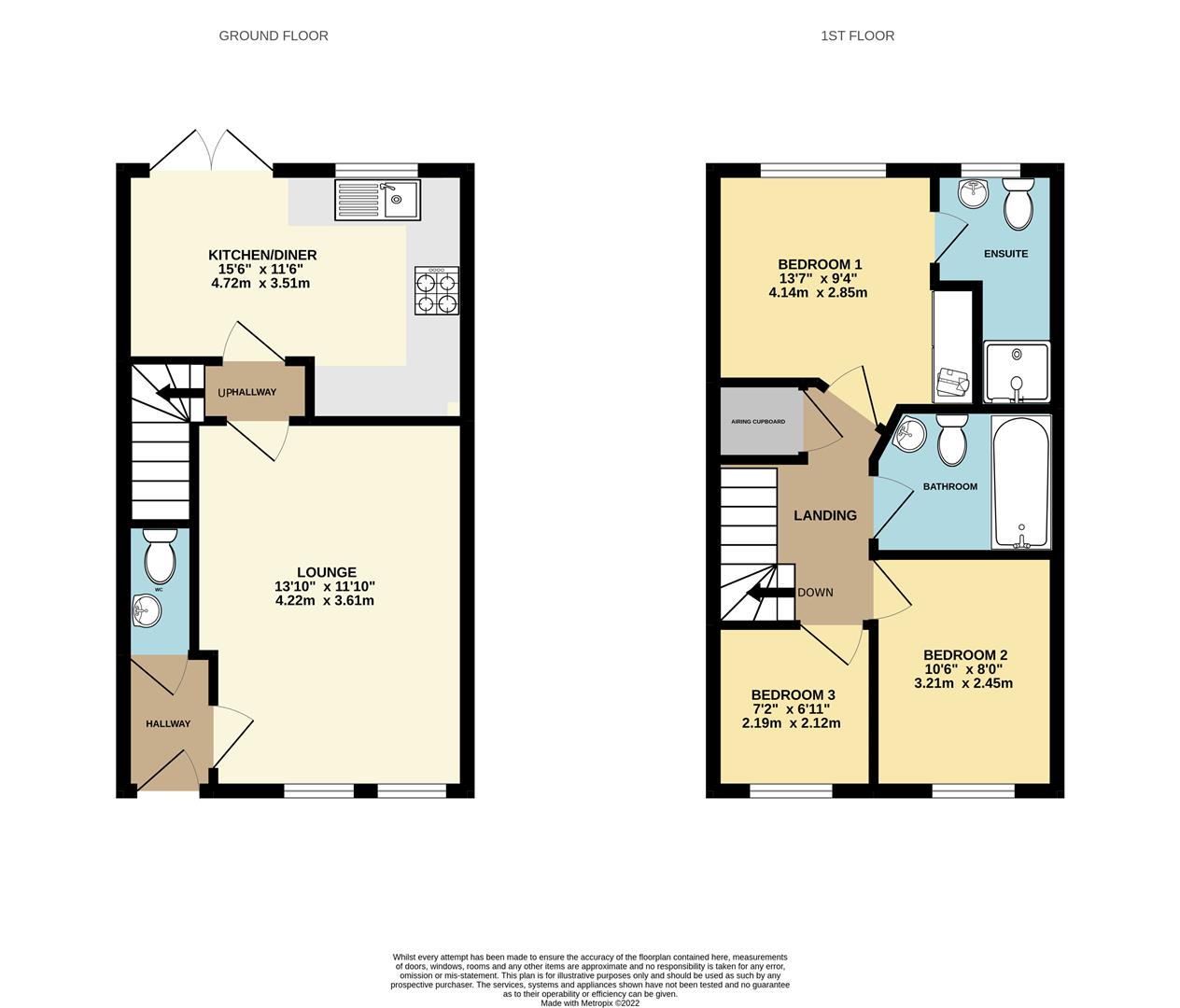 14, Buddon Close, Leicester floorplan
