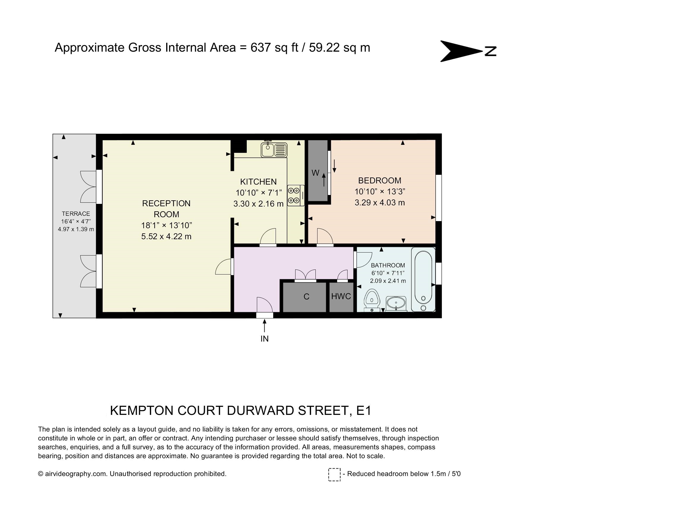 Flat 6-g1, Kempton Court, Durward Street, London floorplan