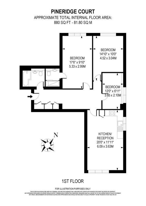 11, Pineridge, 80, Bells Hill, London floorplan