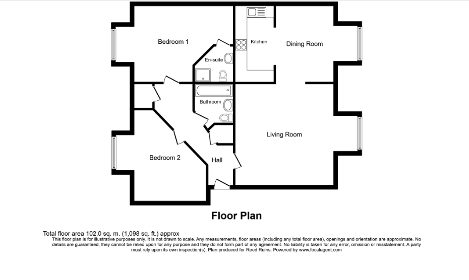15, Taylforth Close, Walton floorplan
