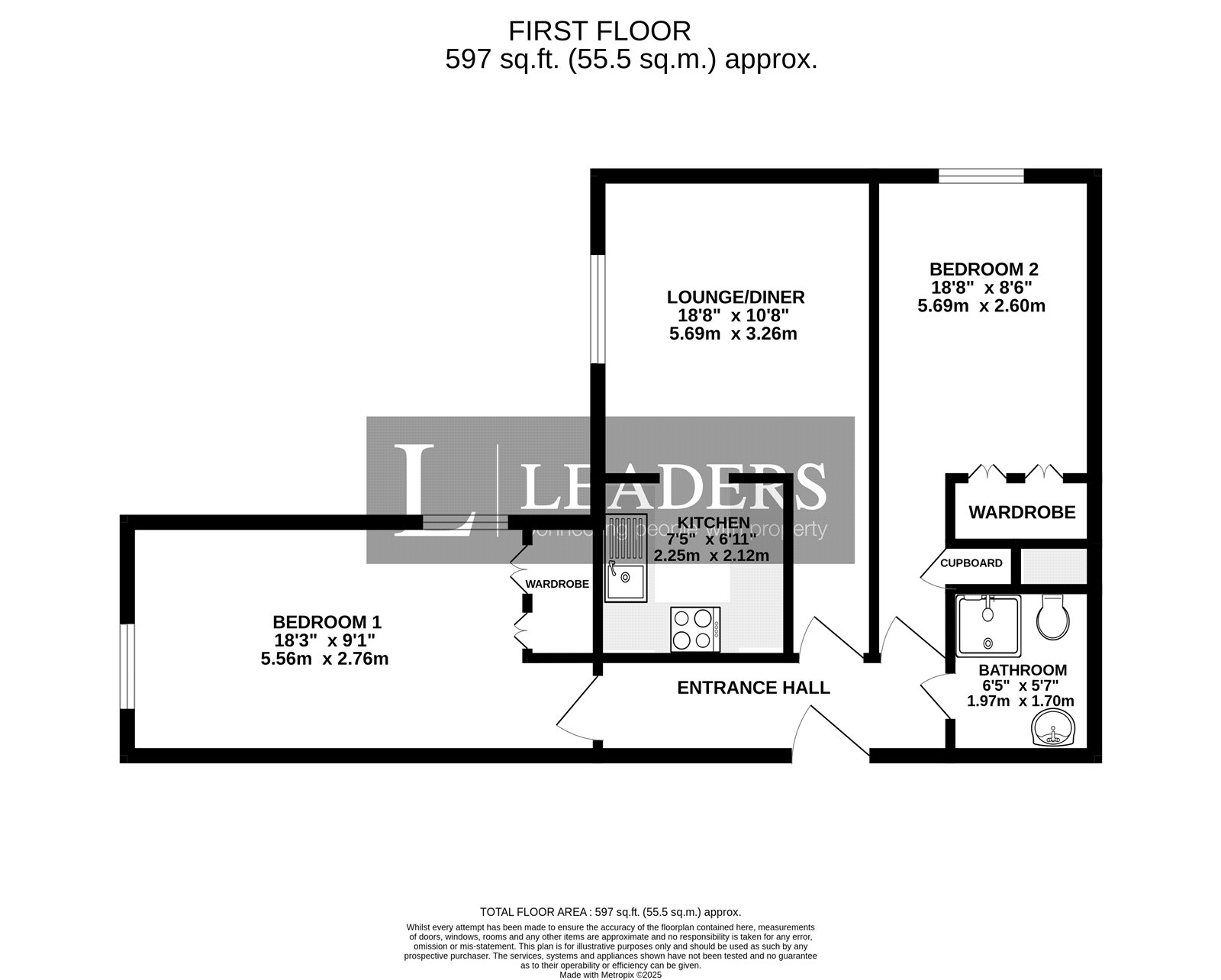 10, Homepier House, Worthing floorplan