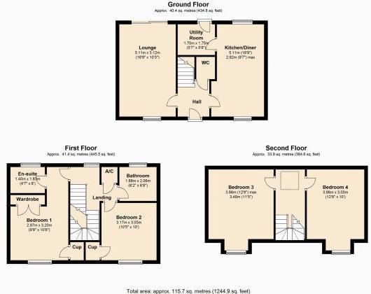 8, Snowshill Close, Daventry floorplan