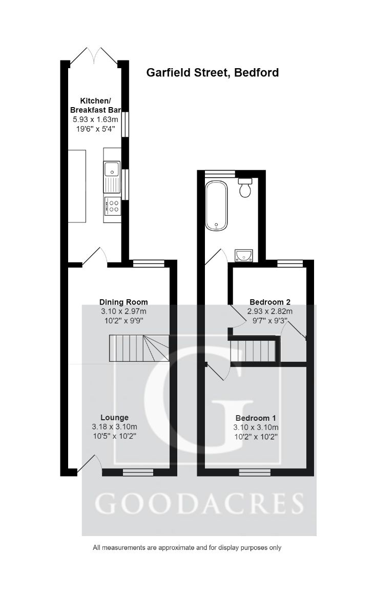 2 bed terraced house for sale in Garfield Street, Bedford MK41 Zoopla