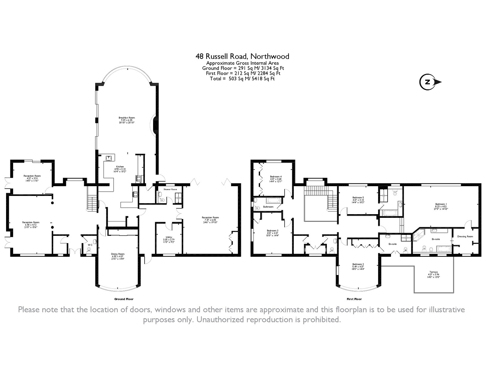 46,Greenacre, &48 Russell Road, Northwood floorplan