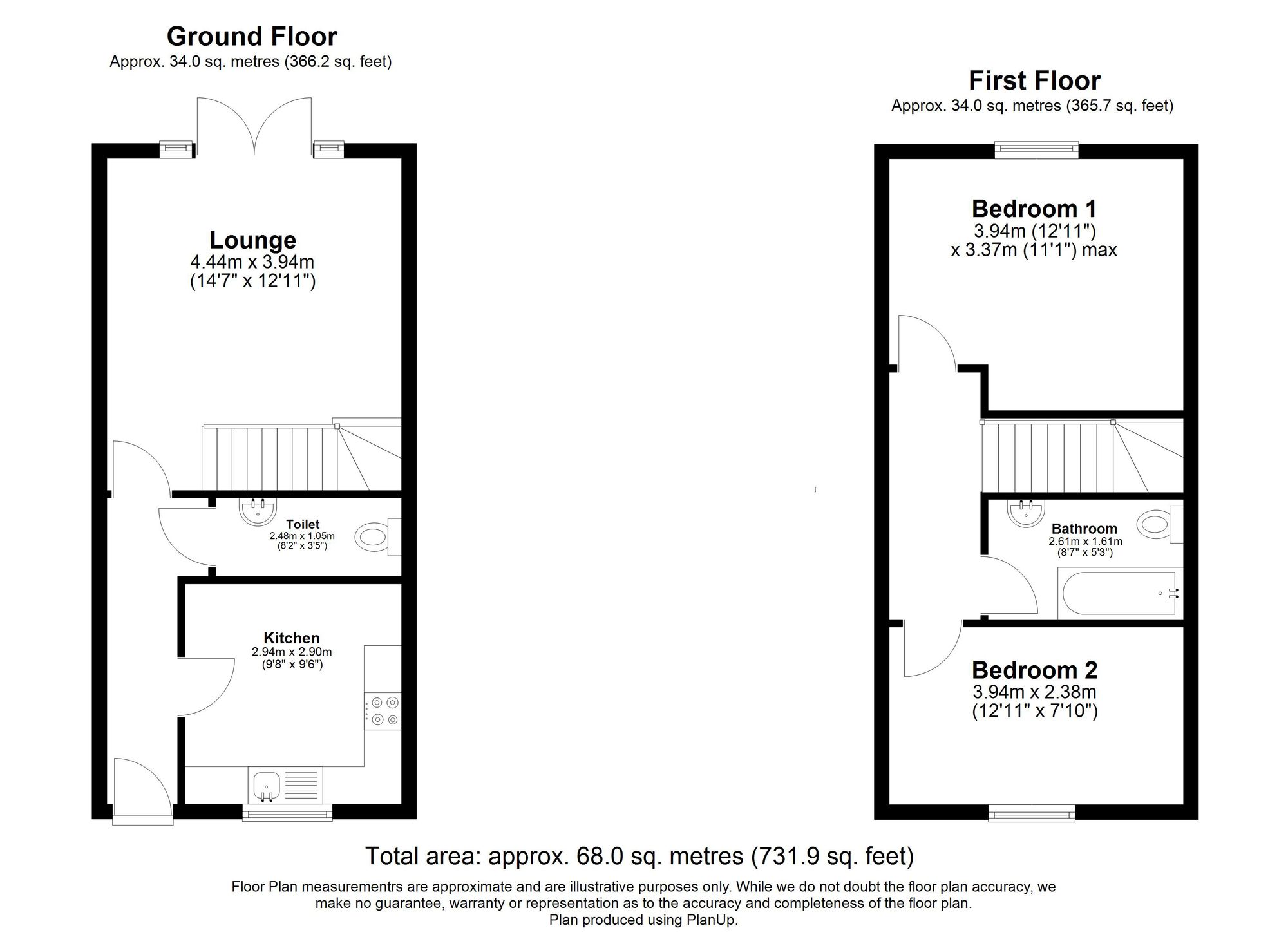 3 Horse Shoe Cottages Baldock Road, Buntingford floorplan