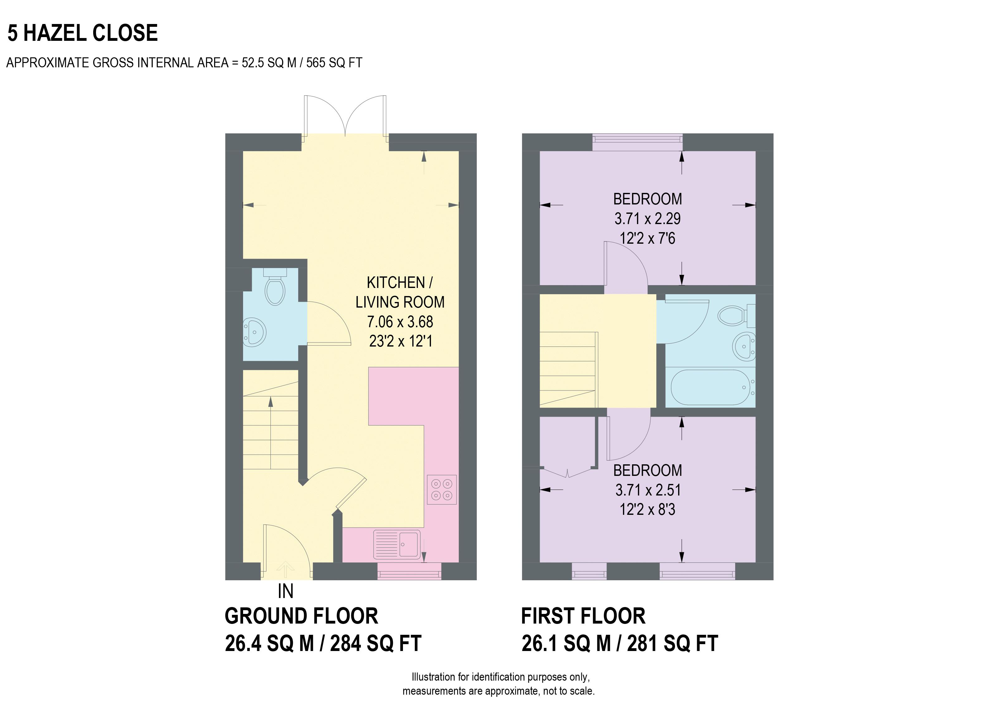 5, Hazel Close, Chesterfield floorplan