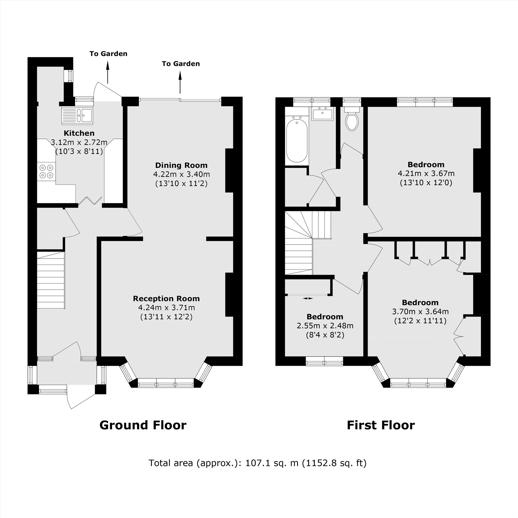 2, Cloister Road, London floorplan