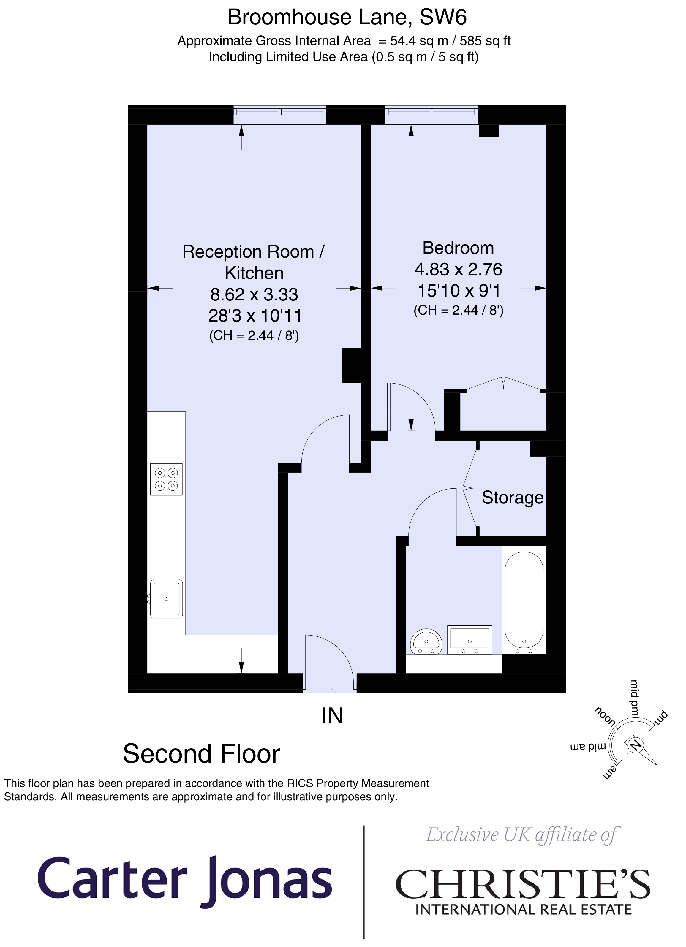 Flat 2.7, 29, Broomhouse Lane, London floorplan