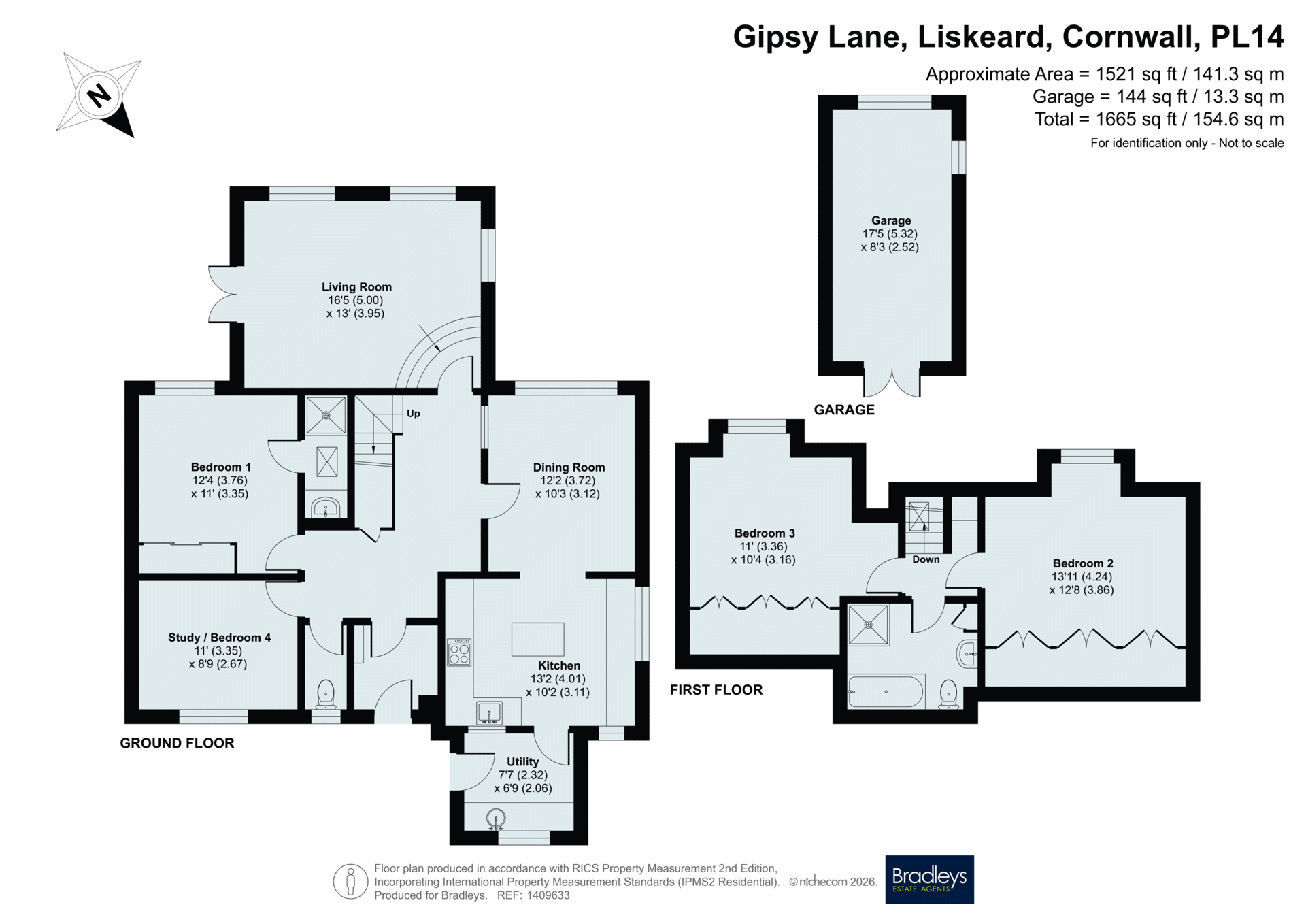 11 Gipsy Lane, Liskeard Cornwall, Cornwall floorplan