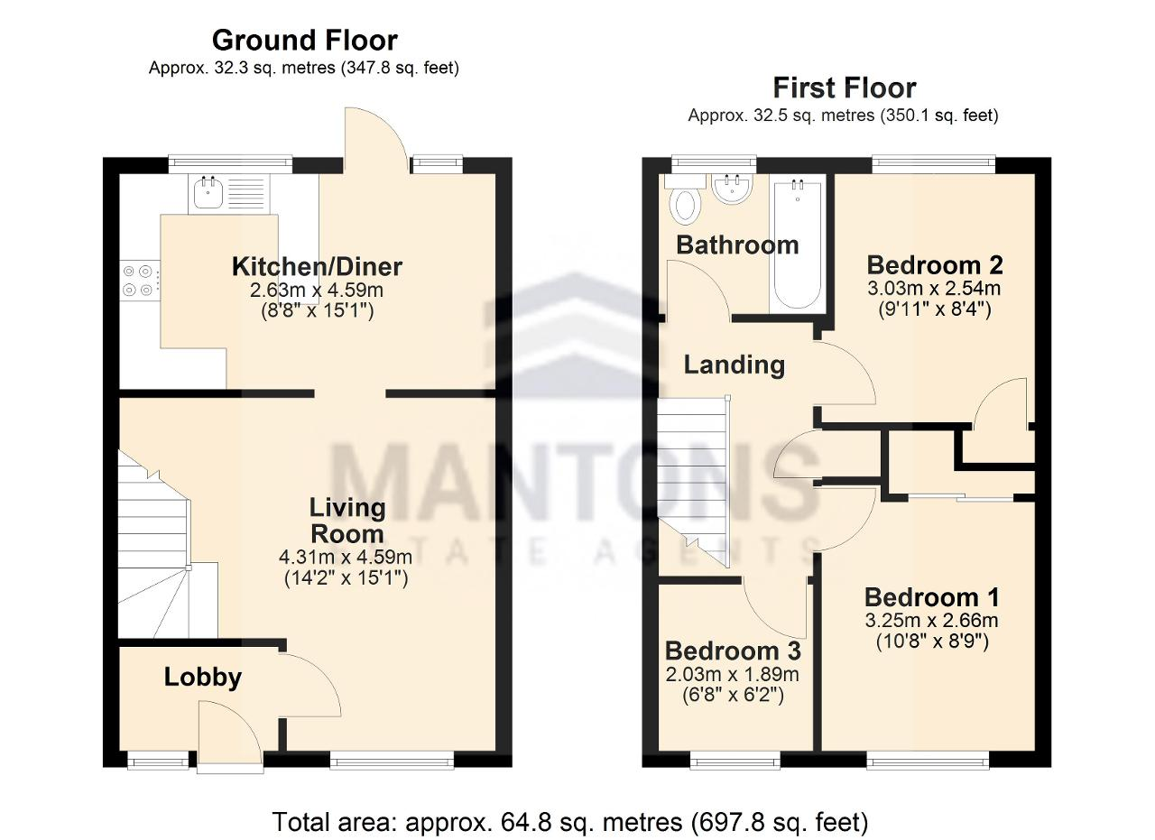 28, Marsom Grove, Luton floorplan