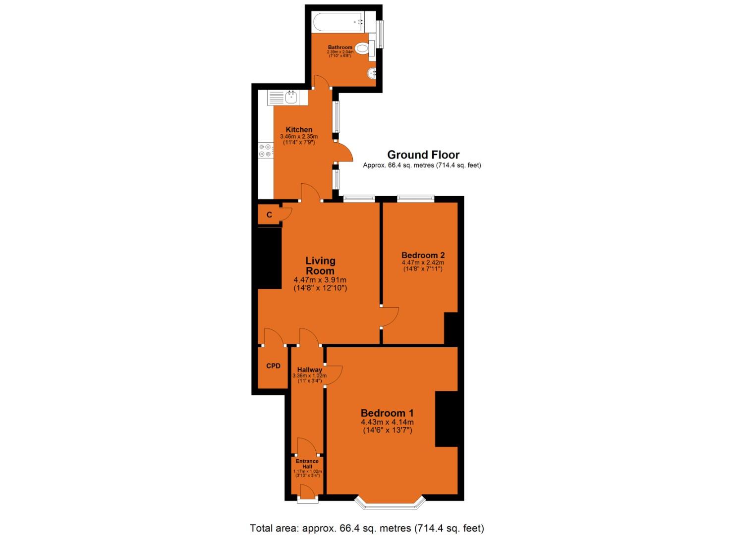 174, Helmsley Road, Newcastle Upon Tyne floorplan