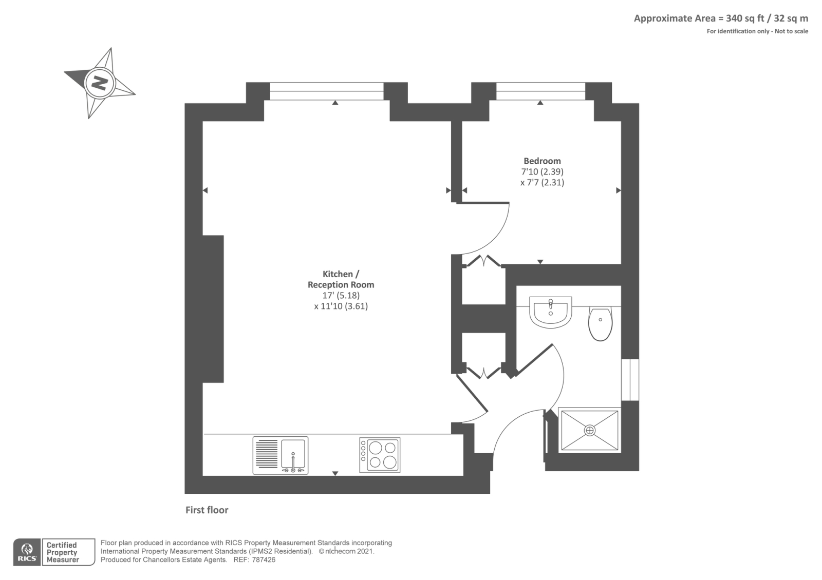 Flat 4, 6, Cardigan Road, Richmond floorplan