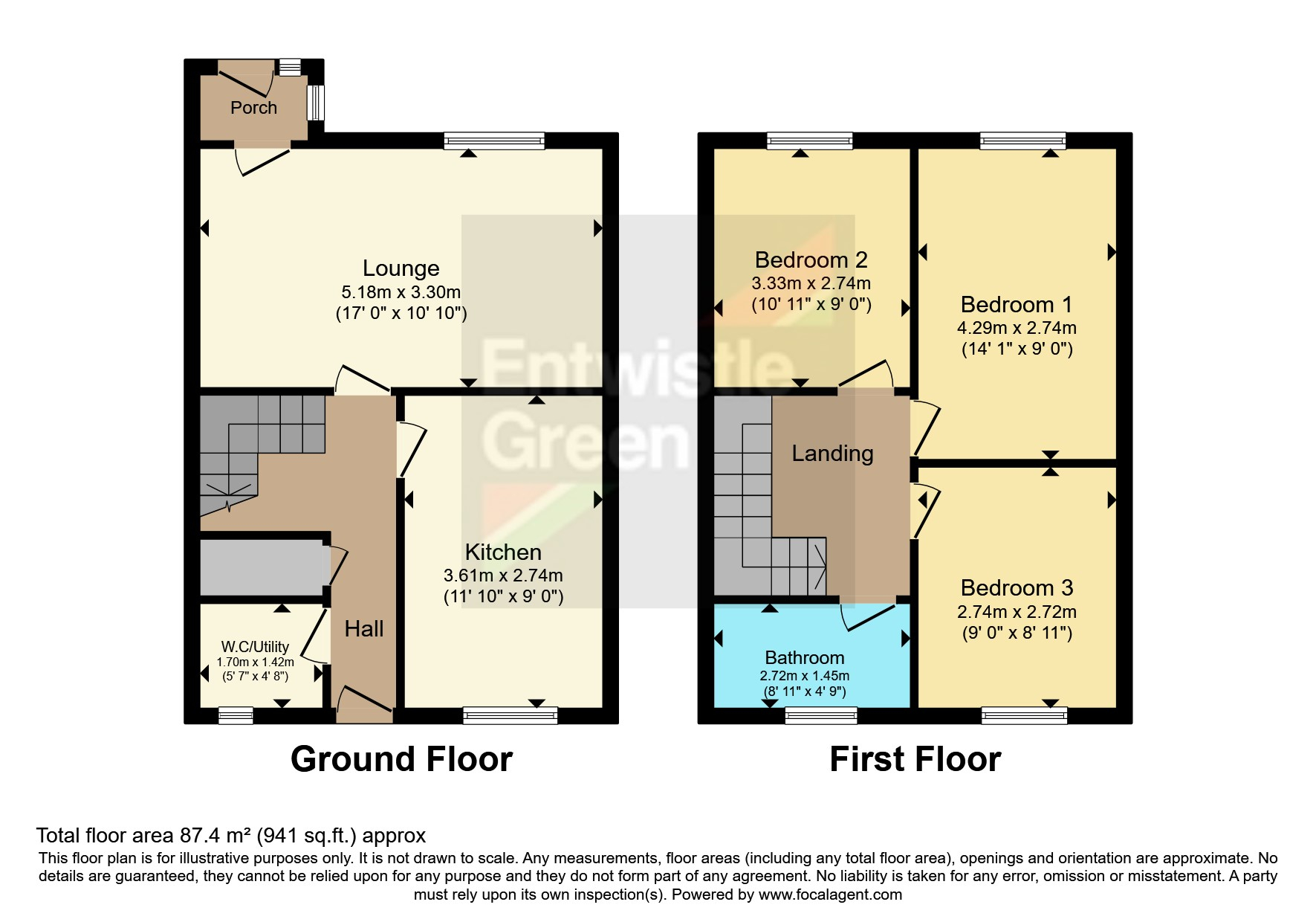 3, Lawnswood Avenue, Lancashire floorplan