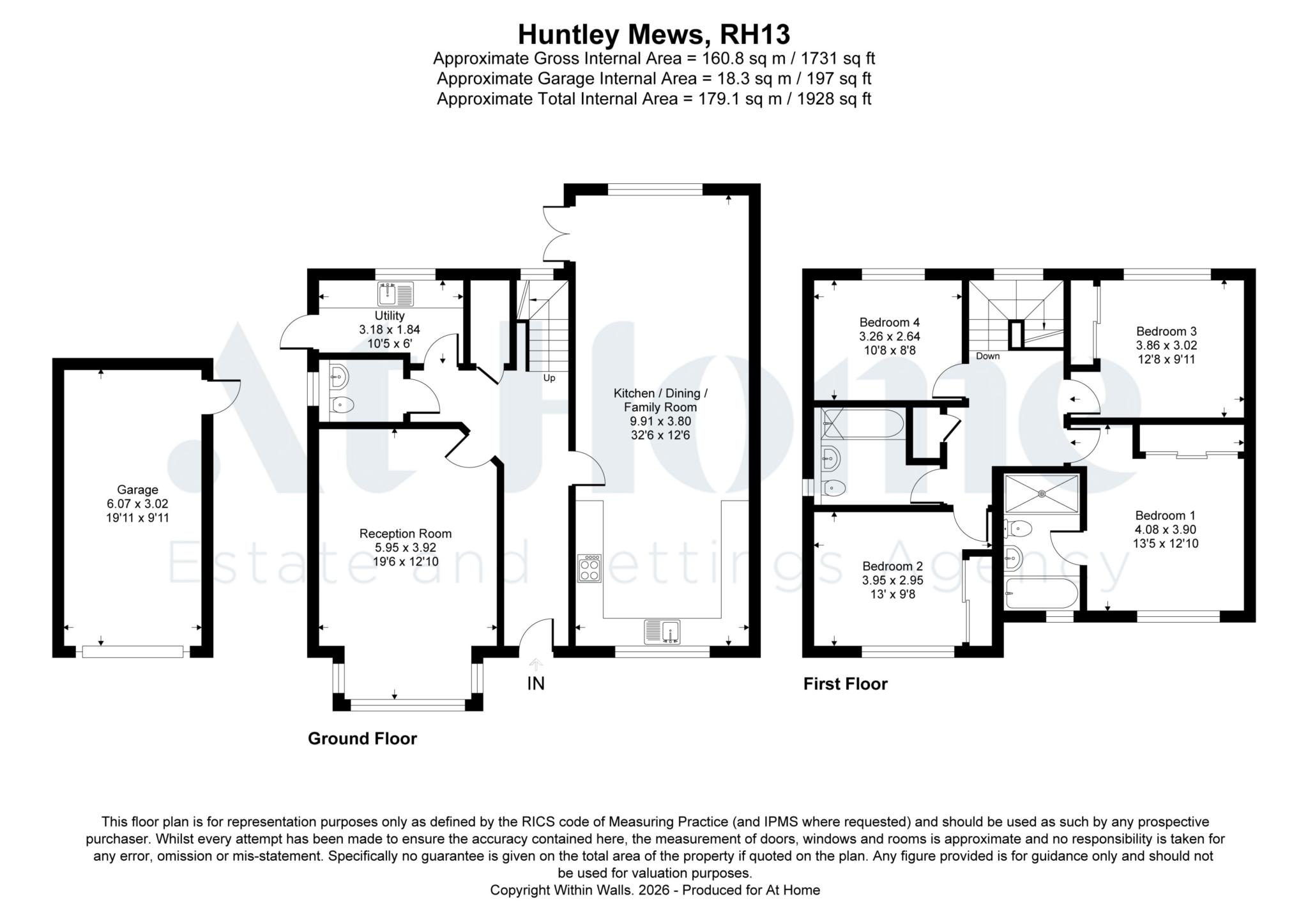 36, Huntley Mews, Horsham floorplan