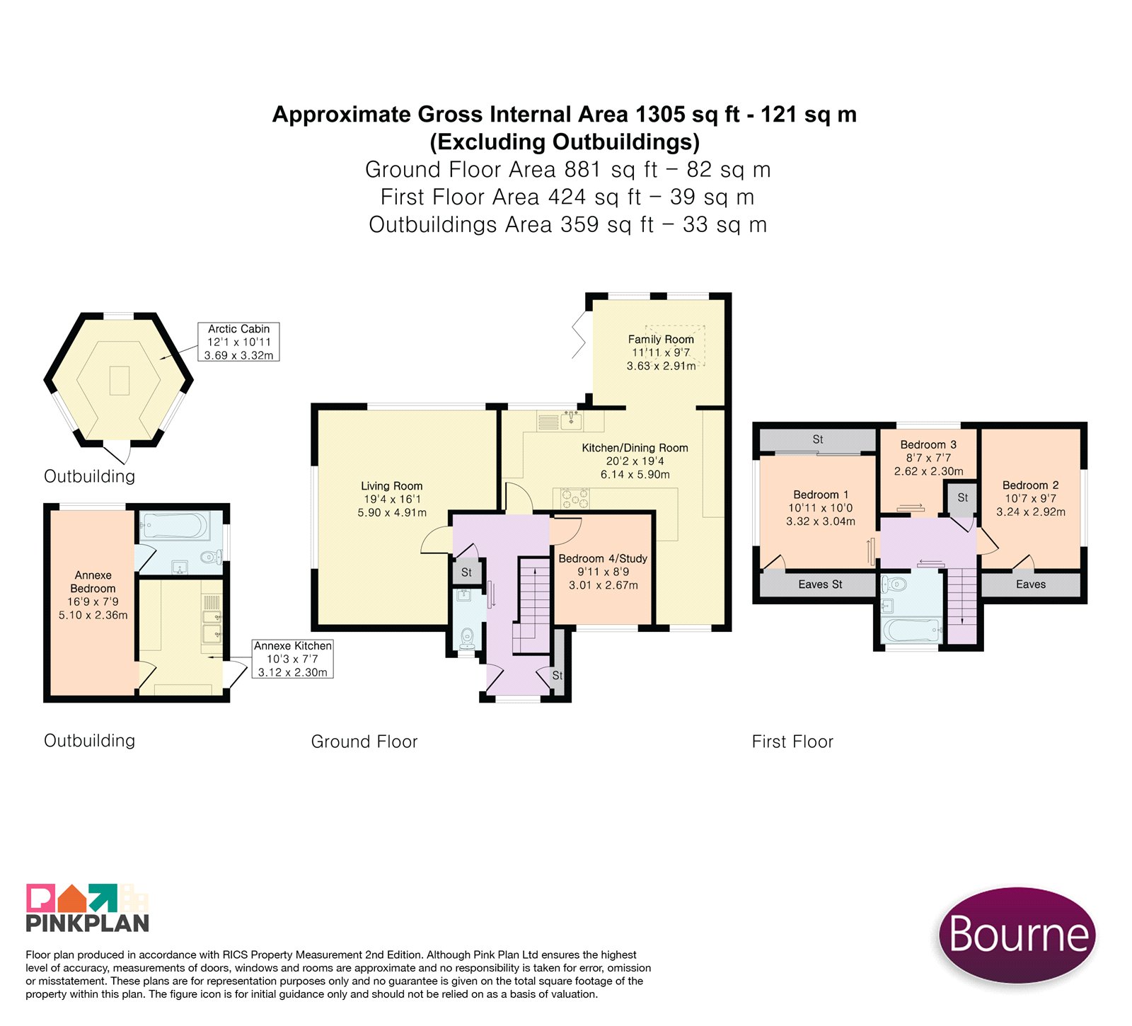 1A,, The Covert, Farnborough floorplan