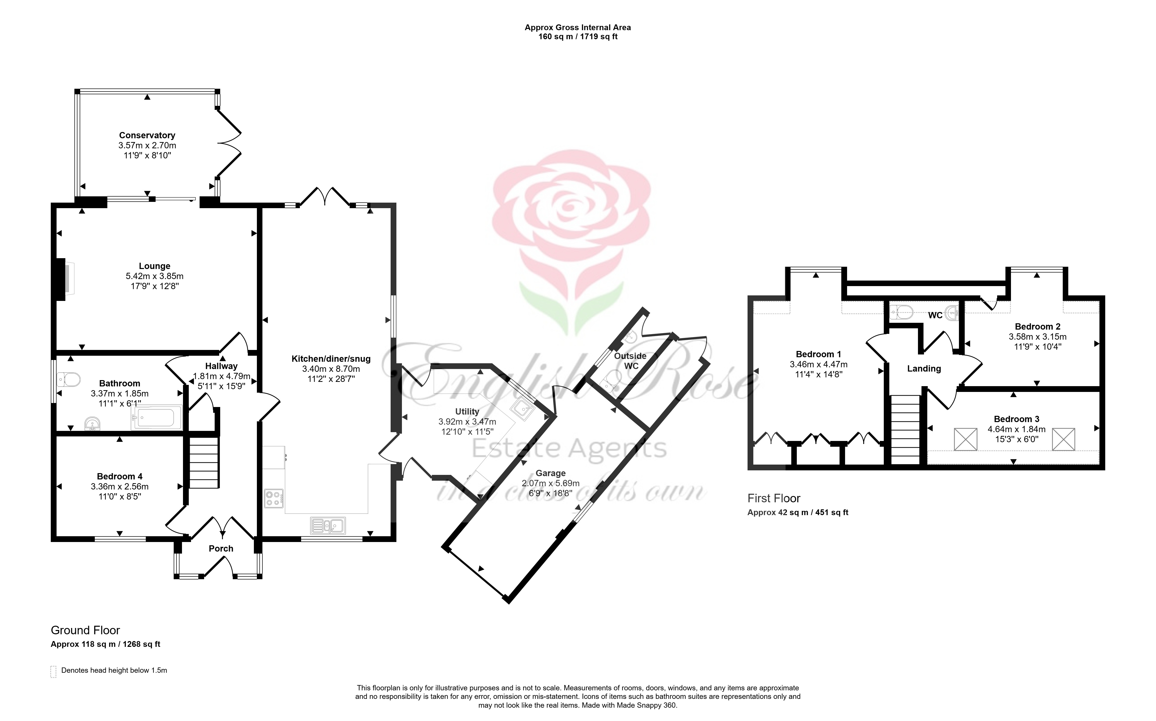 2, Hardstaff Close, Kirkby In Ashfield floorplan
