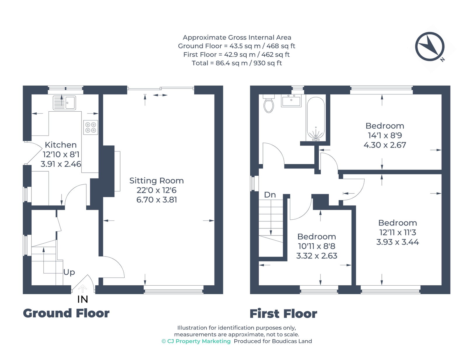 1, Tythe Road, Luton floorplan