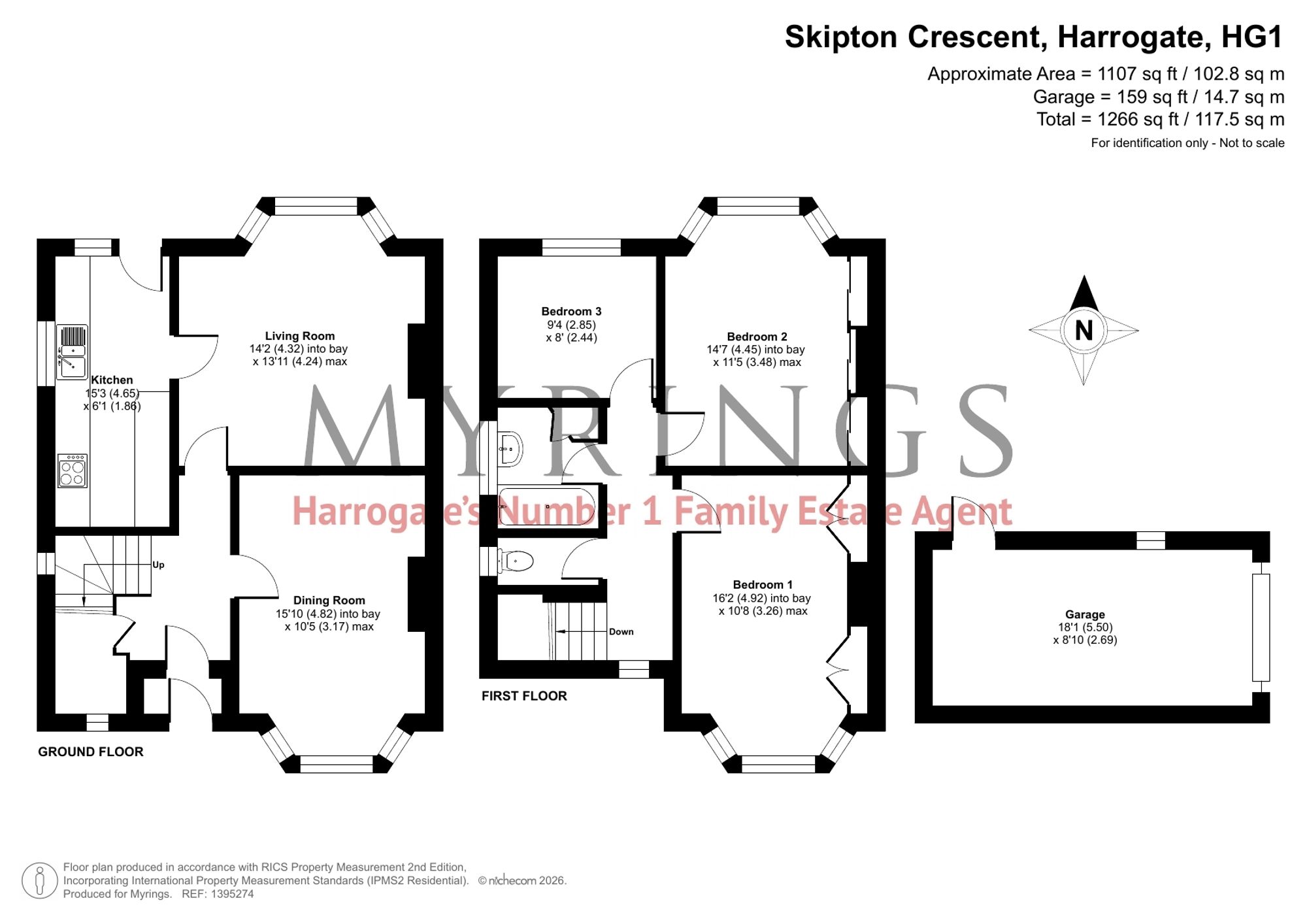 19 Skipton Crescent, Harrogate floorplan