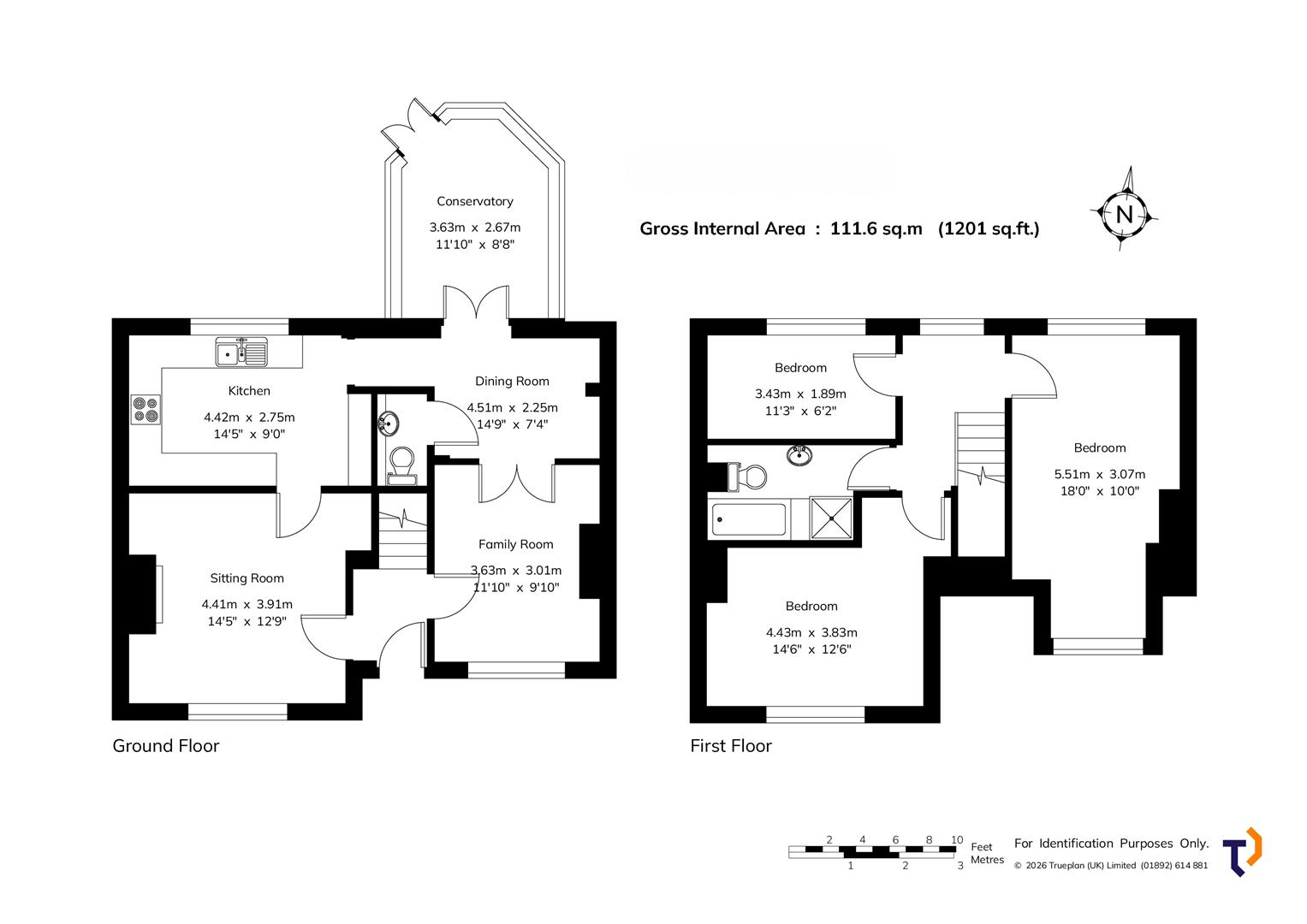 1, Manor Road, Sevenoaks floorplan
