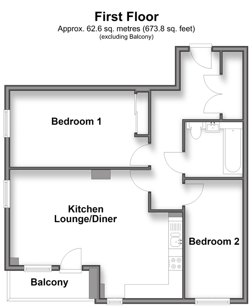 Marketfield Way, Redhill floorplan