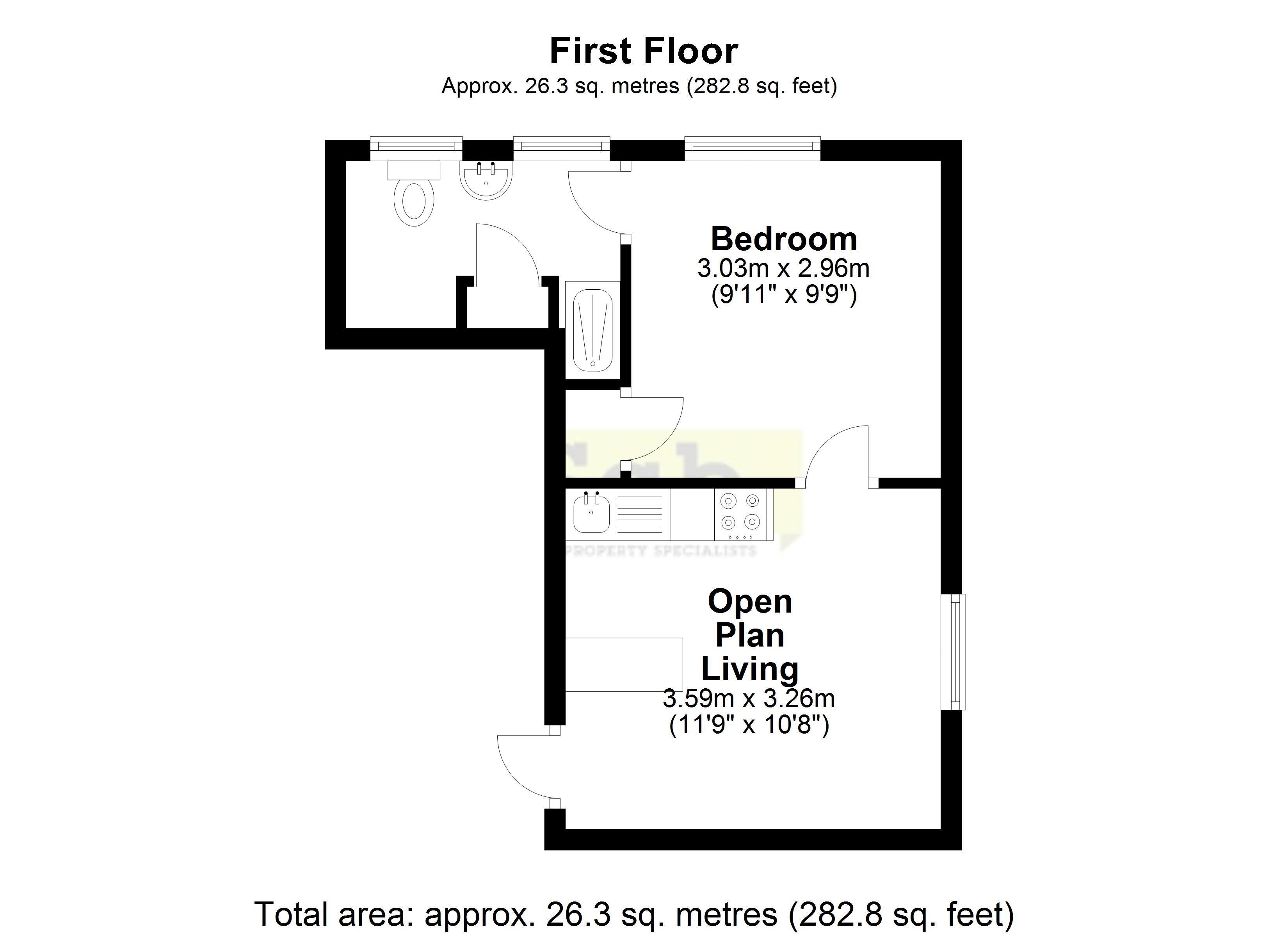 Flat 7, 49, Alpha Road, Cambridge floorplan