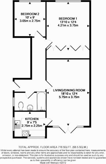 5, St Johns Court, Woking floorplan