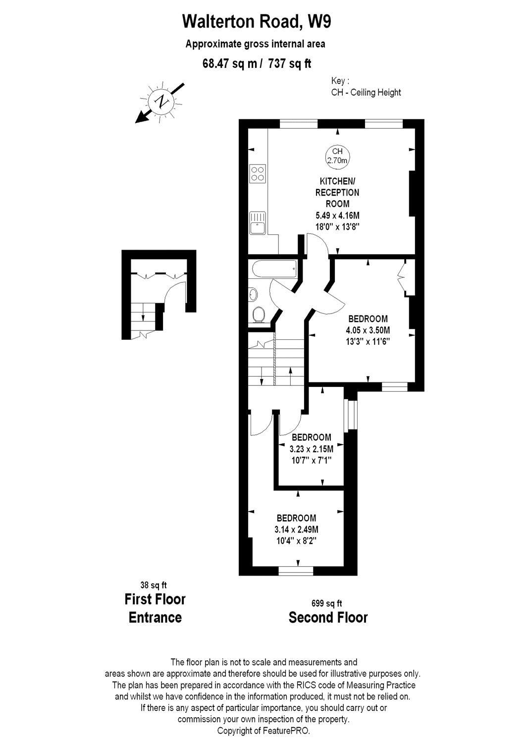 3 Bedrooms Flat for sale in Walterton Road, London W9