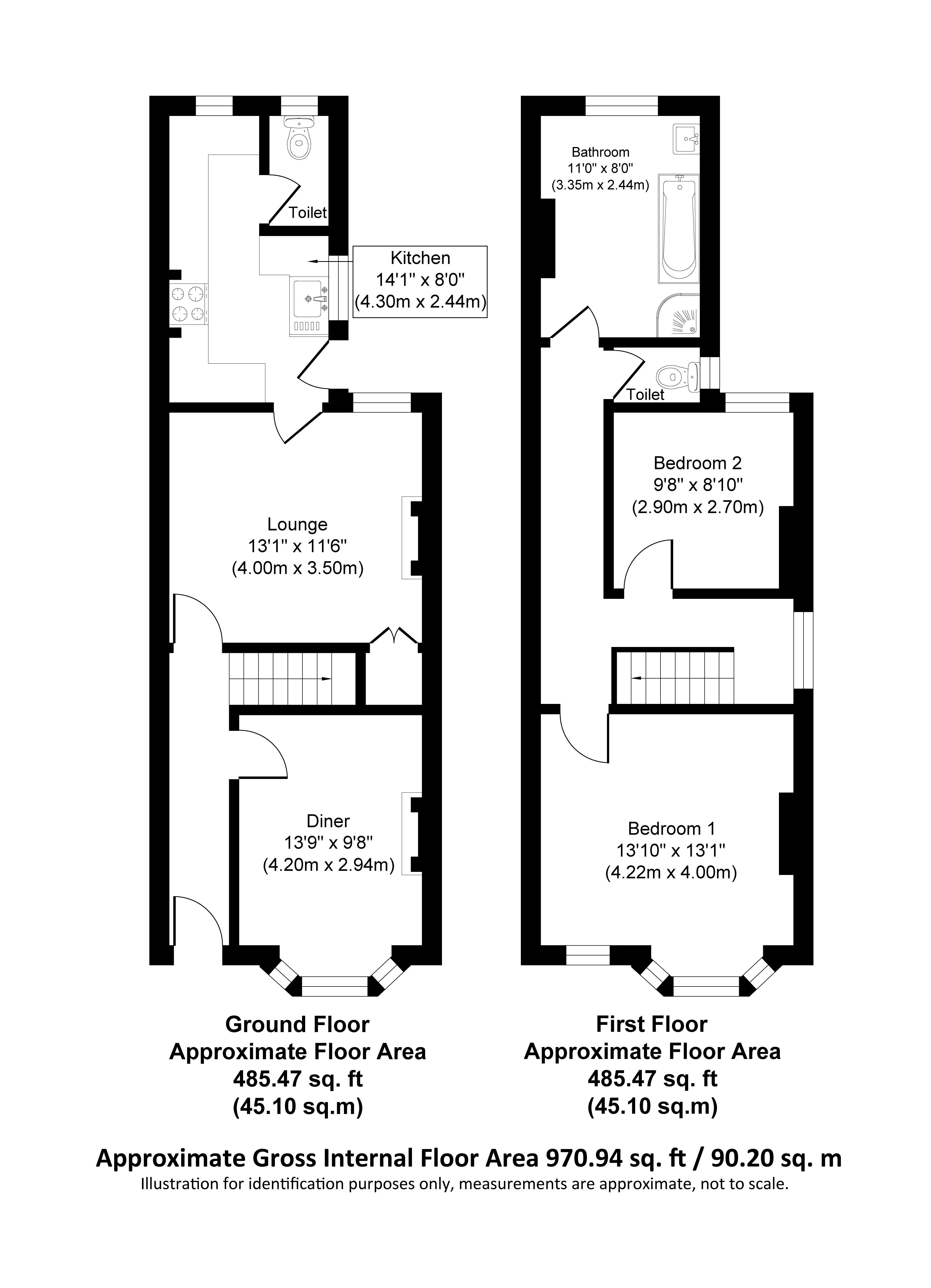 Guildford Road, SouthendOnSea SS2, 2 bedroom terraced house for sale