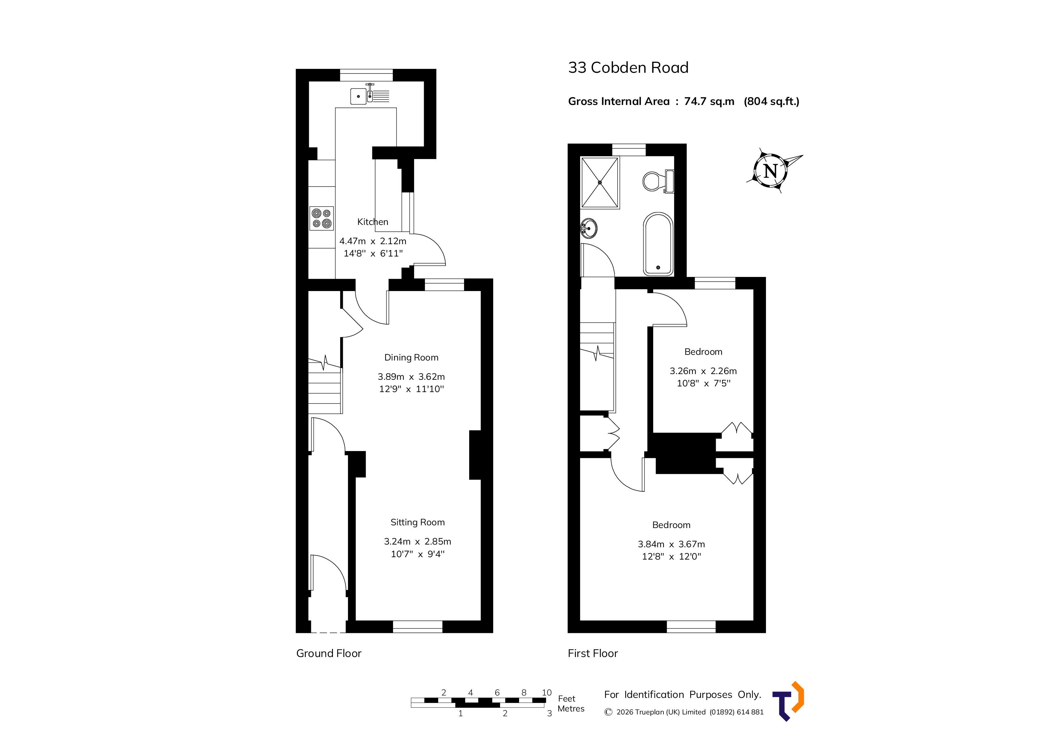 33, Cobden Road, Kent floorplan