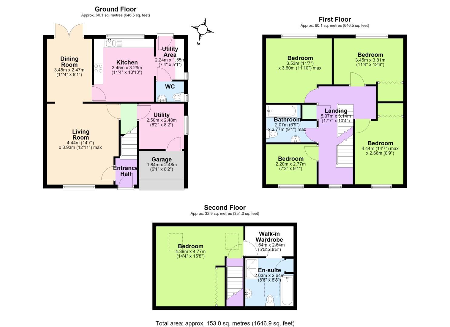 45, Hope Way, Swadlincote floorplan