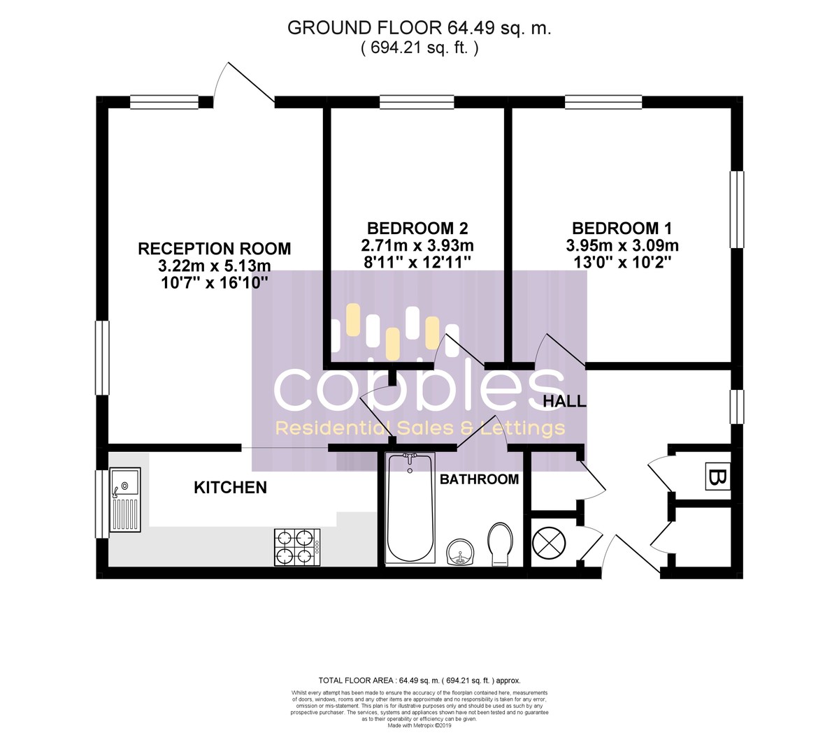 2 Bedrooms Flat for sale in Little Street, Guildford GU2