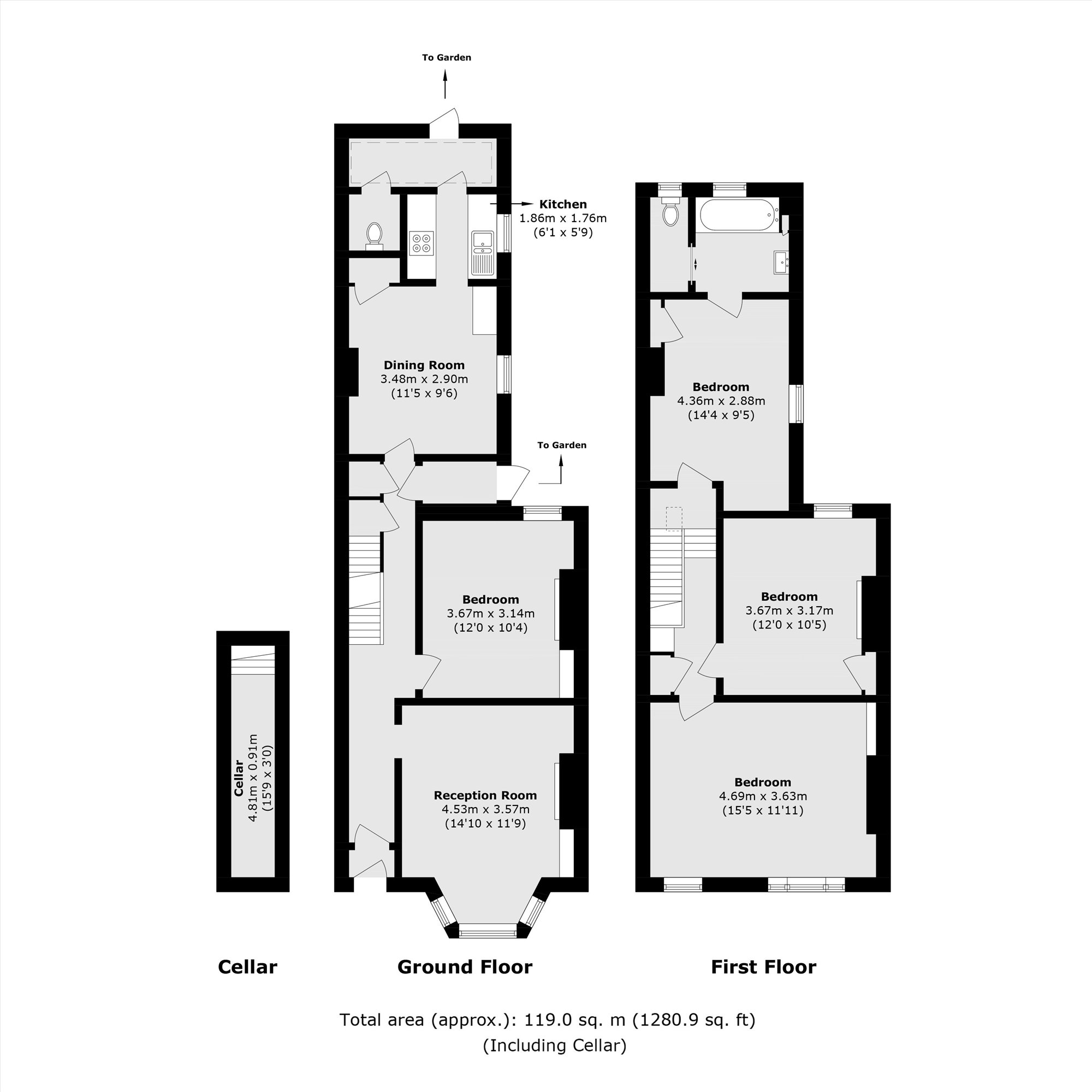 42, Natal Road, London floorplan