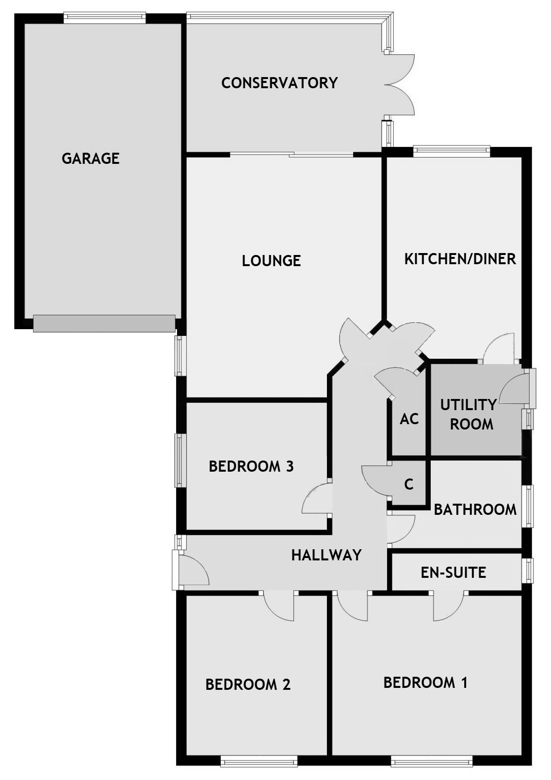 Fen Road, Holbeach, Spalding, Lincolnshire PE12, 3 bedroom detached