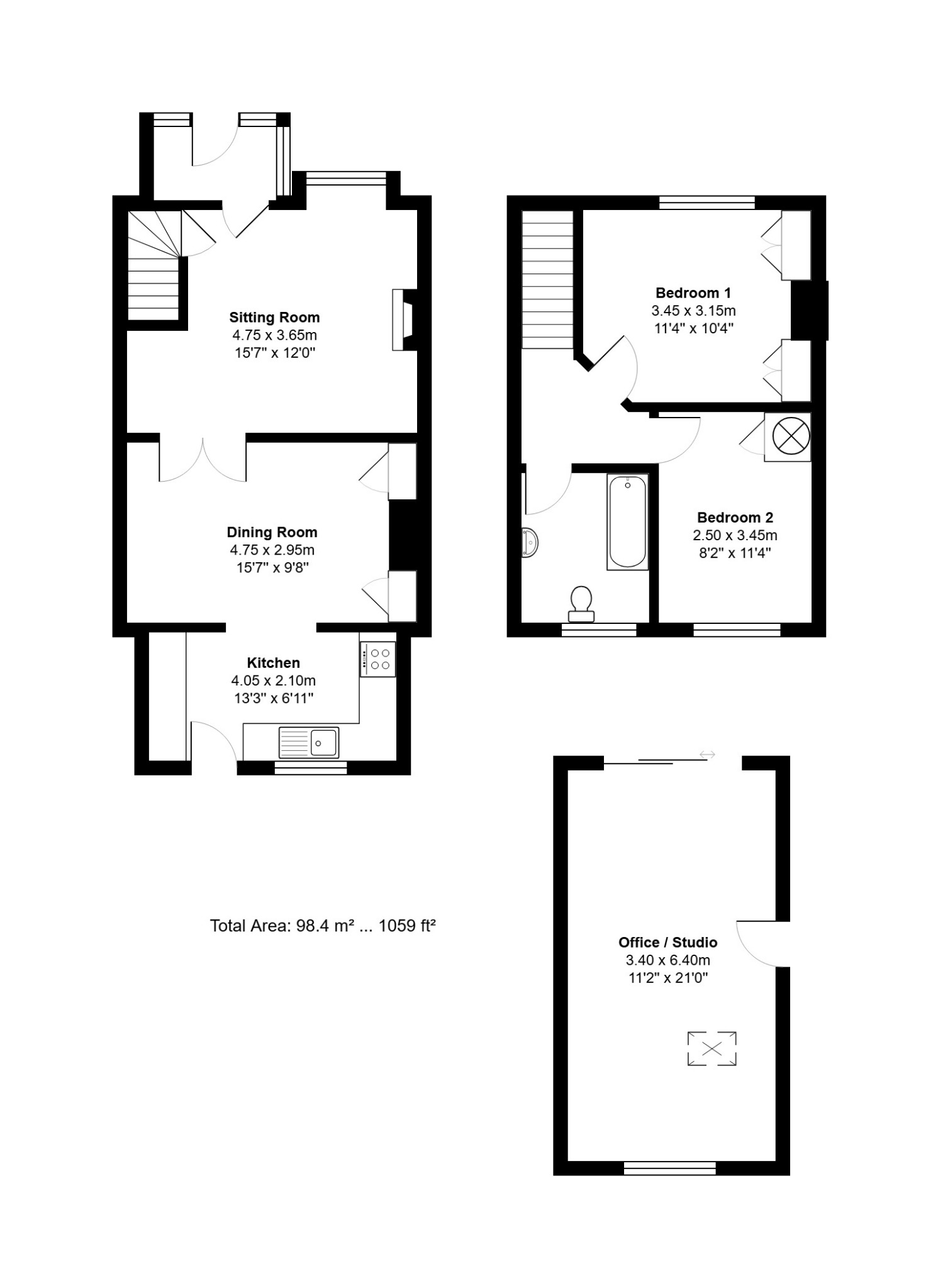 9 Fenway, Heacham, Norfolk floorplan