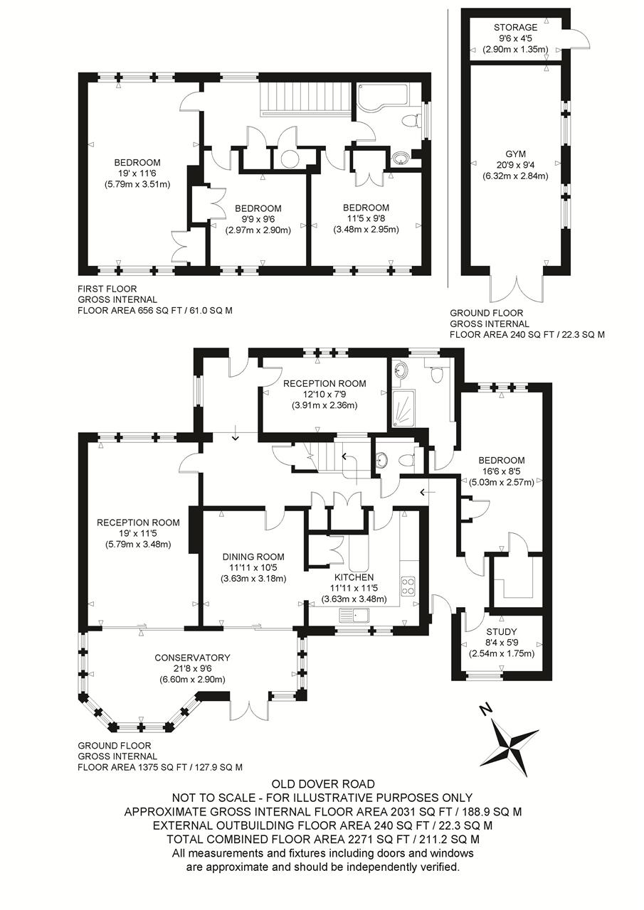 148, Old Dover Road, Canterbury floorplan