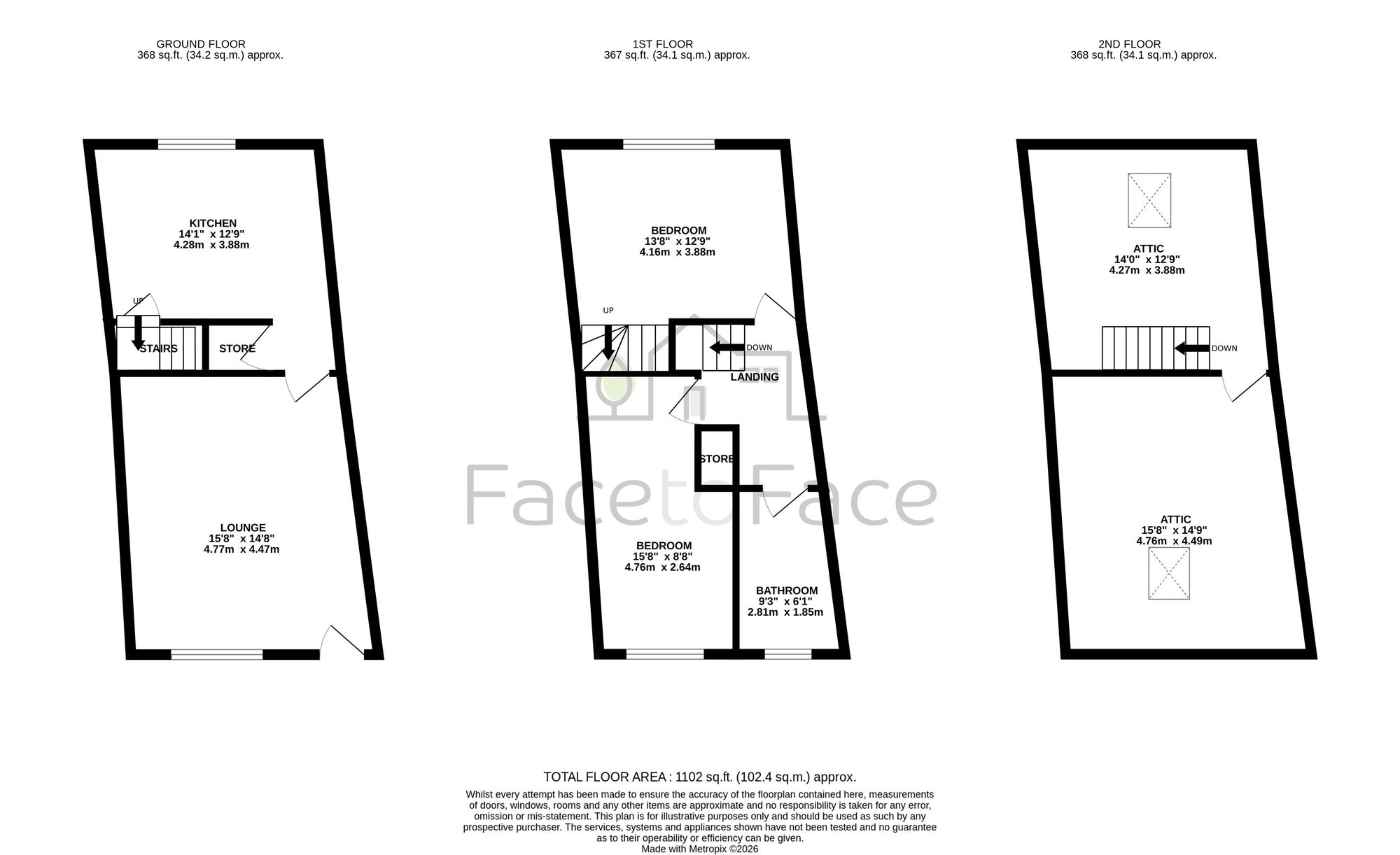 117 Longfield Road, Todmorden floorplan