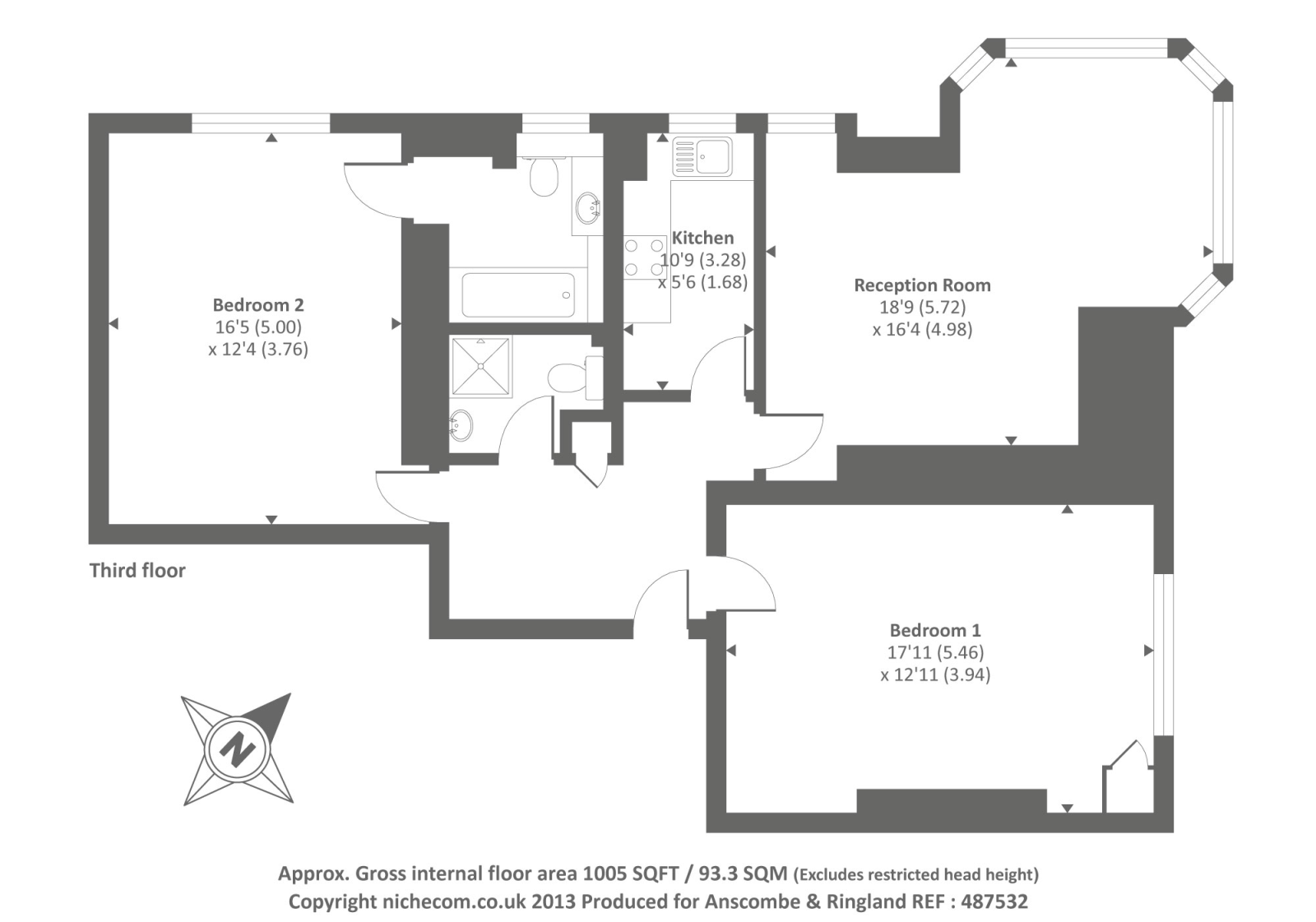 2 Bedrooms Flat to rent in Avenue Mansions, Finchley Road NW3,