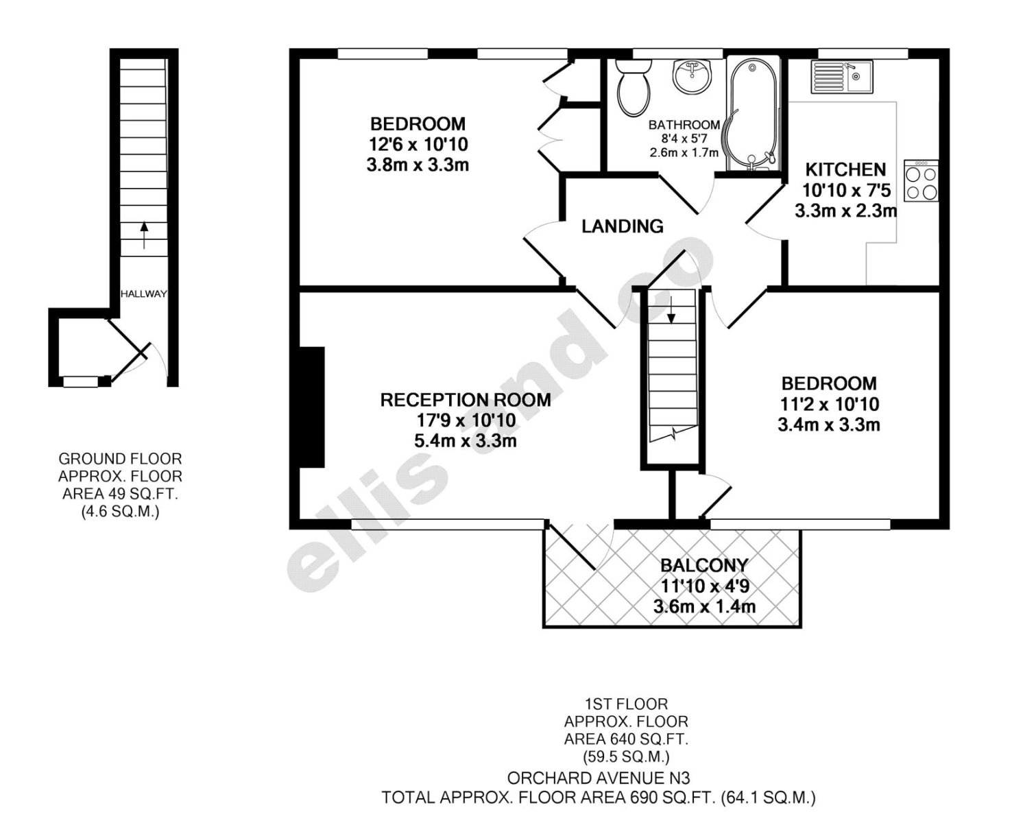 15, Orchard Avenue, London floorplan