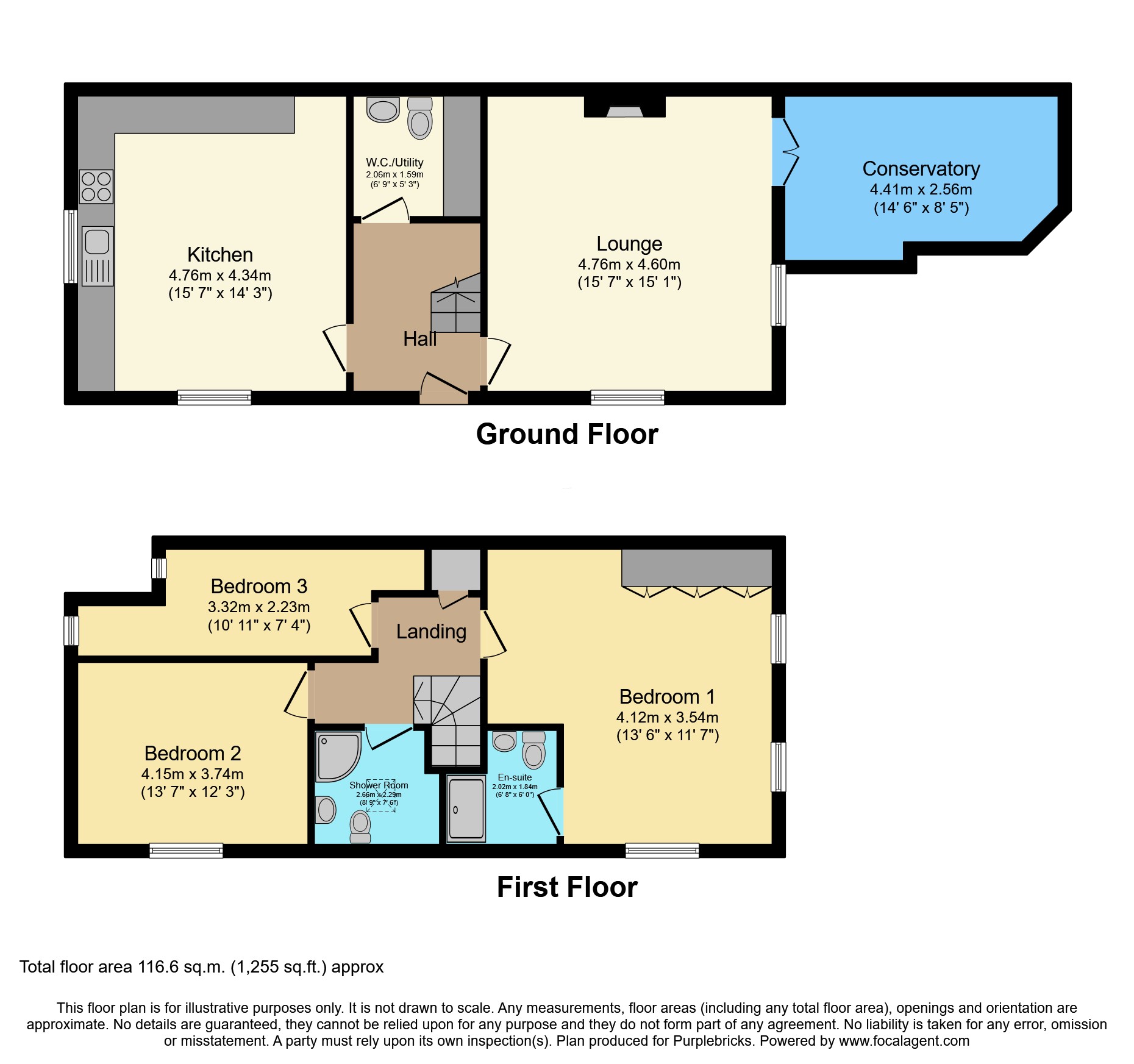 23a, The Leys, Berkeley floorplan