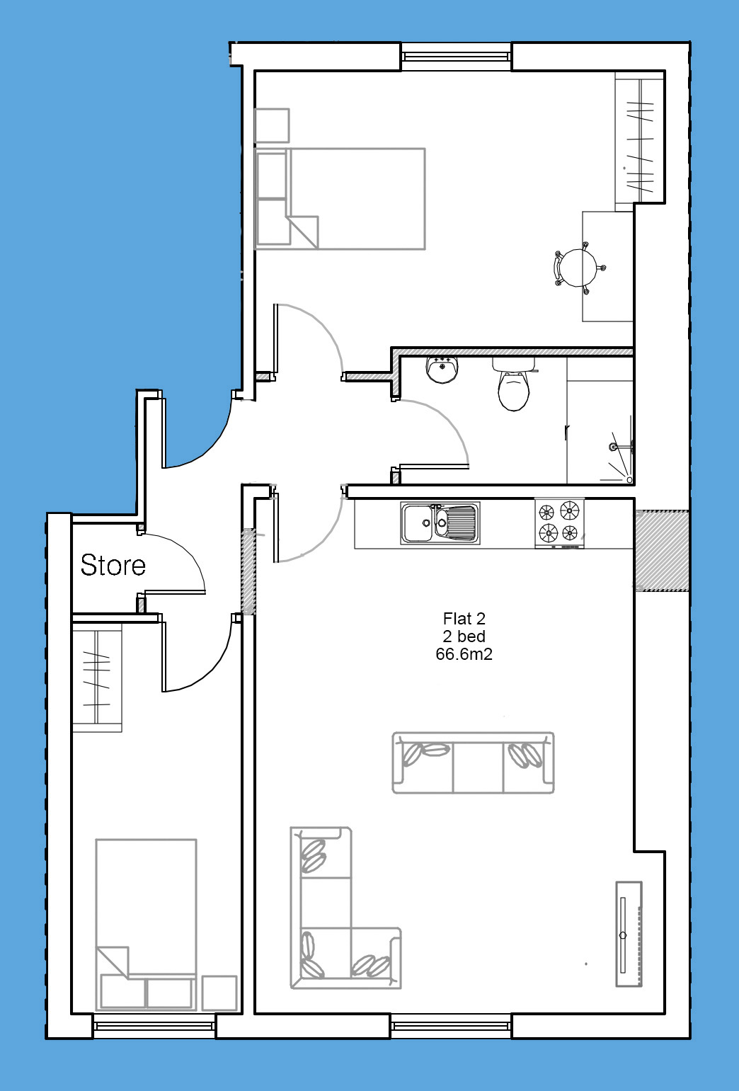 2 Bedrooms  to rent in Blenheim Terrace, Leeds LS2