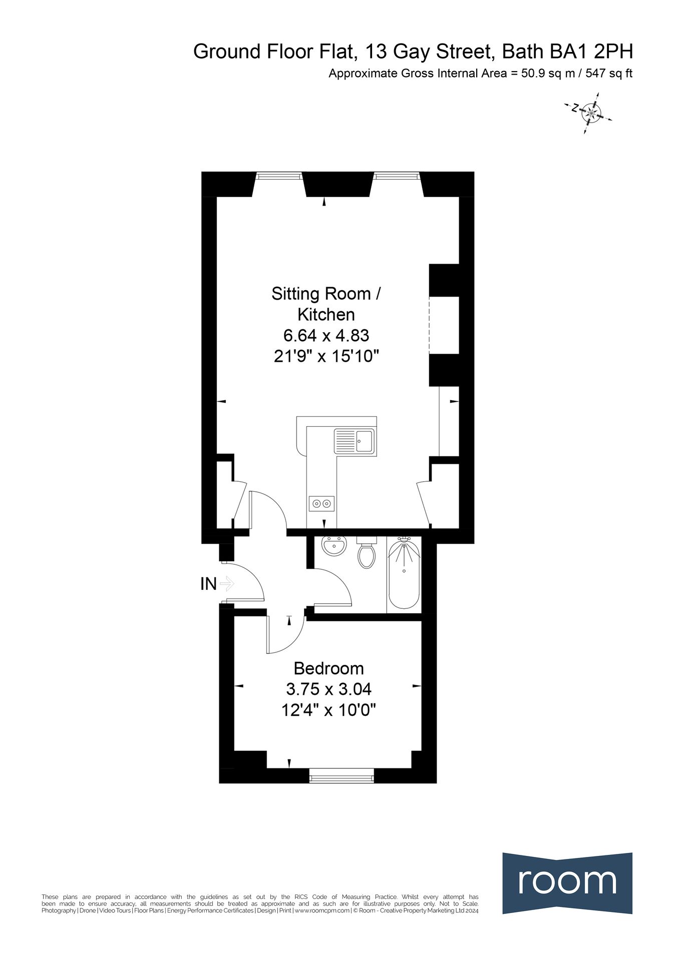 13 Gay Street, Bath floorplan