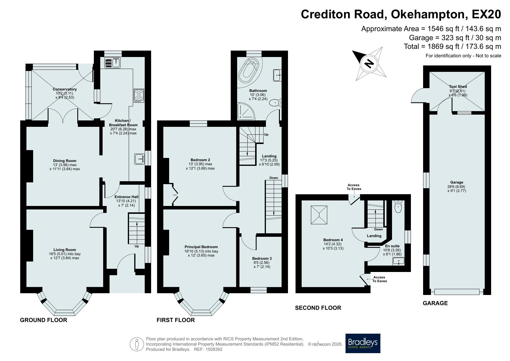 131 Crediton Road, Okehampton Devon, Devon floorplan