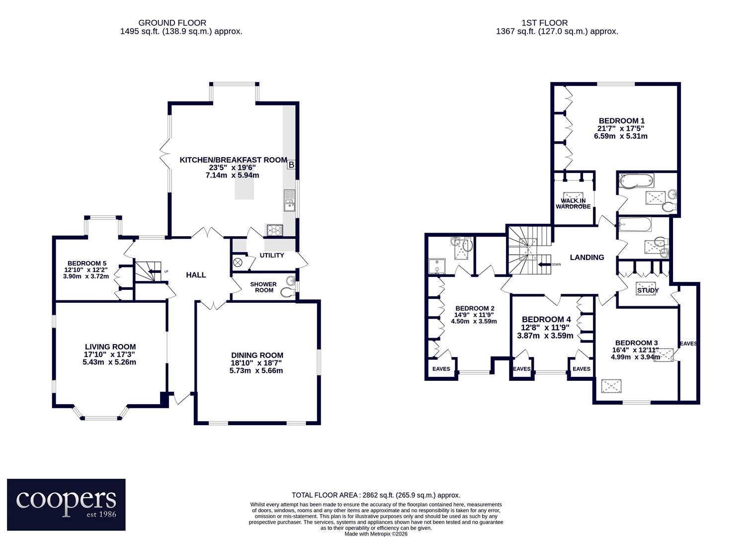 43, Willow Crescent East, Denham floorplan