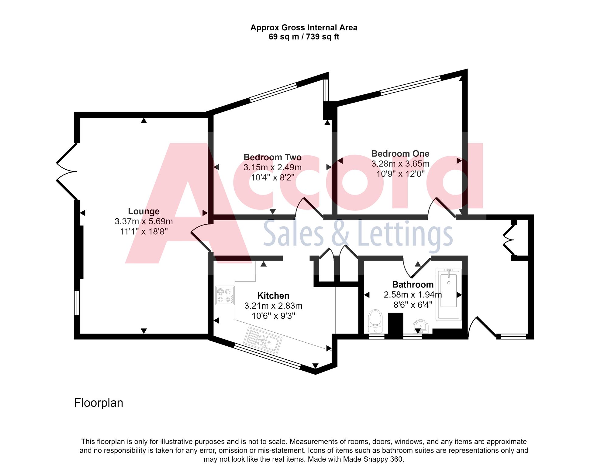 102 Avon Court Avon Road, Upminster floorplan