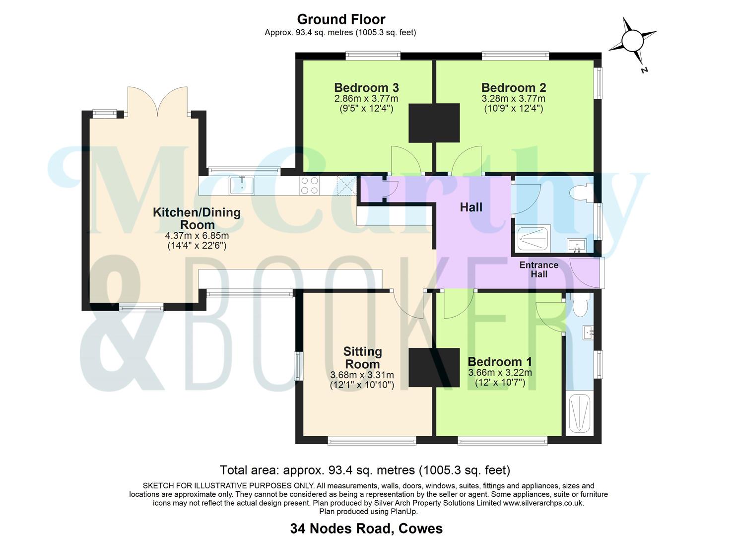 34, Nodes Road, Cowes floorplan