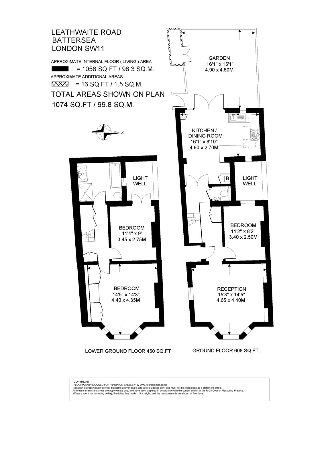Flat 1, 26, Leathwaite Road, London floorplan