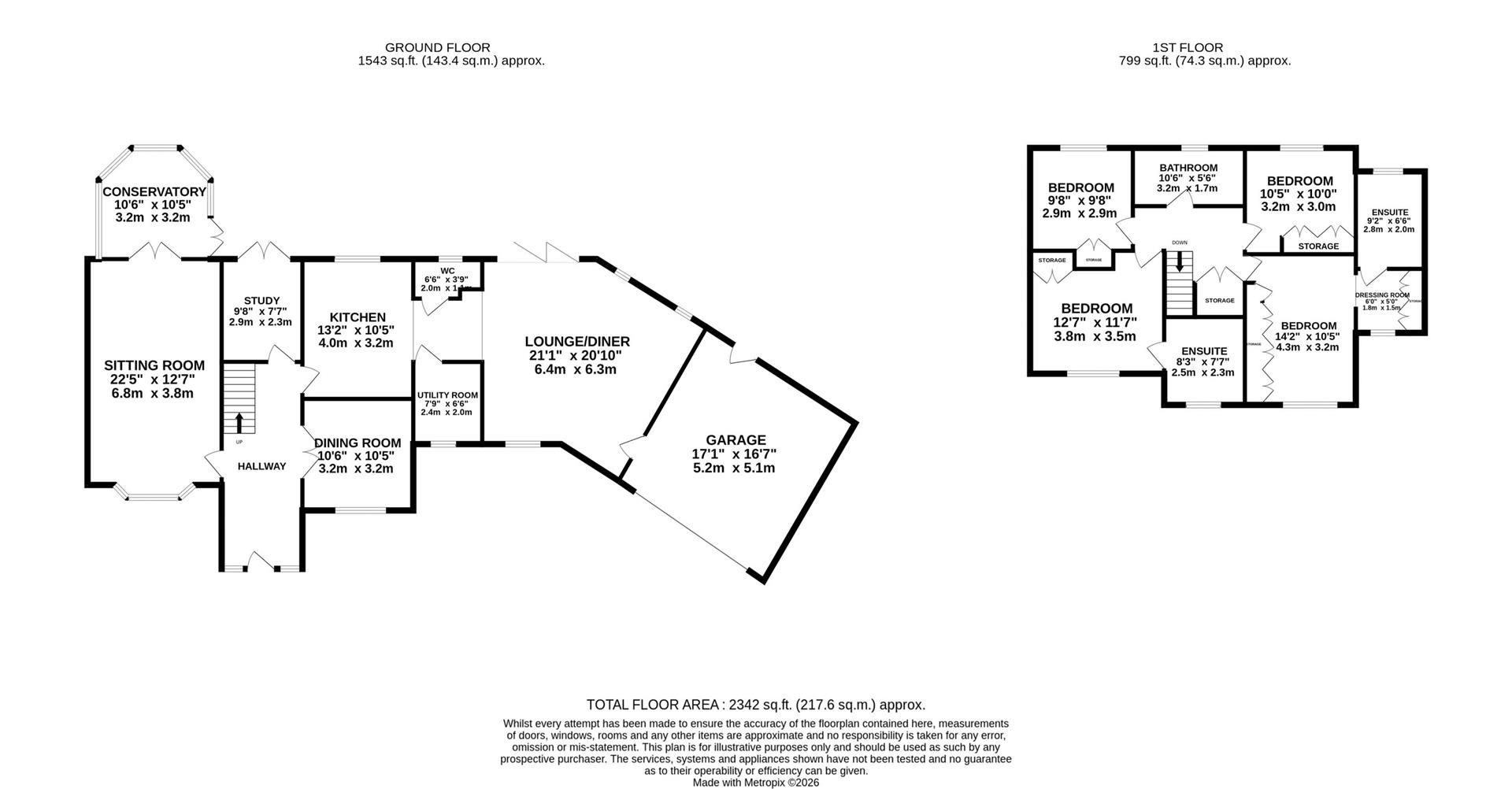 12, Beech Close, Kettering floorplan