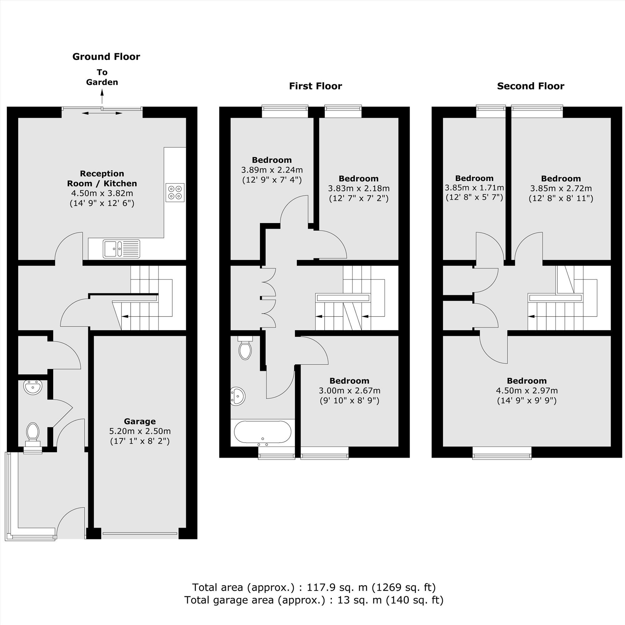 352, Bancroft Road, London floorplan