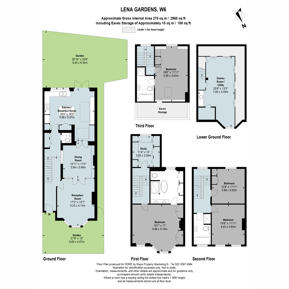 Lena Gardens, London floorplan