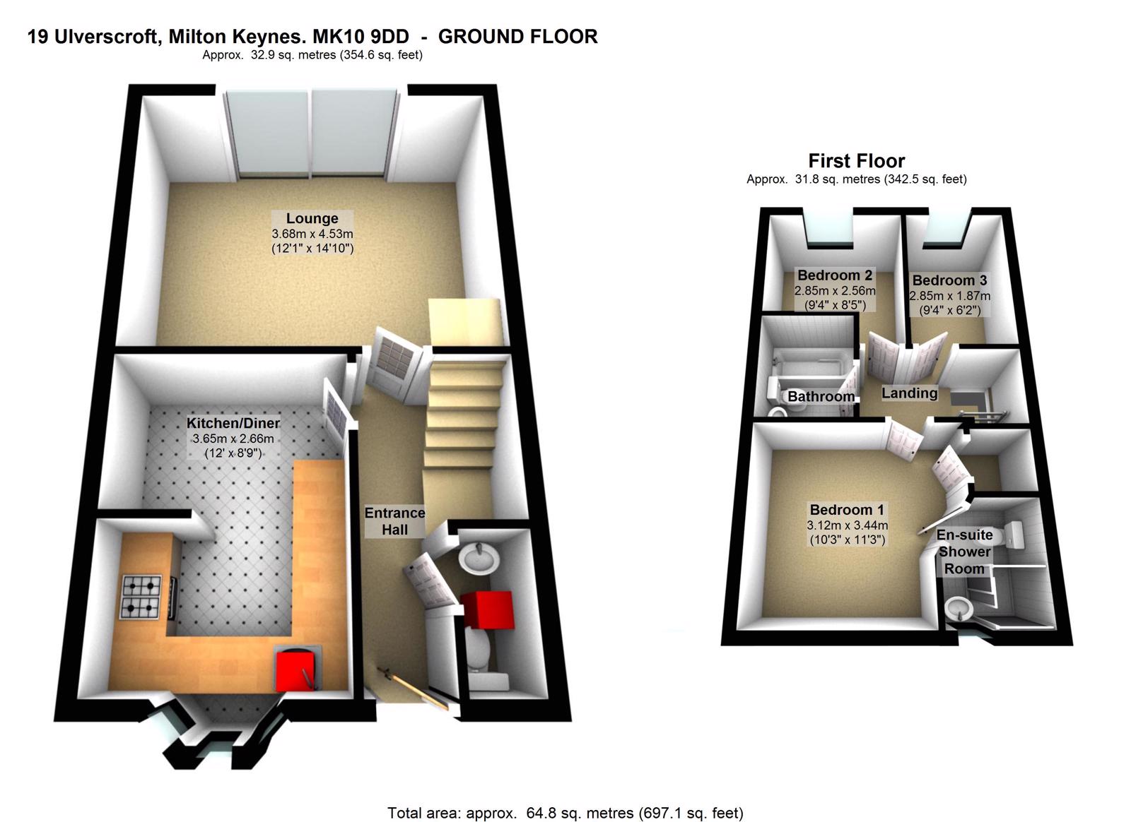 19, Ulverscroft, Milton Keynes floorplan